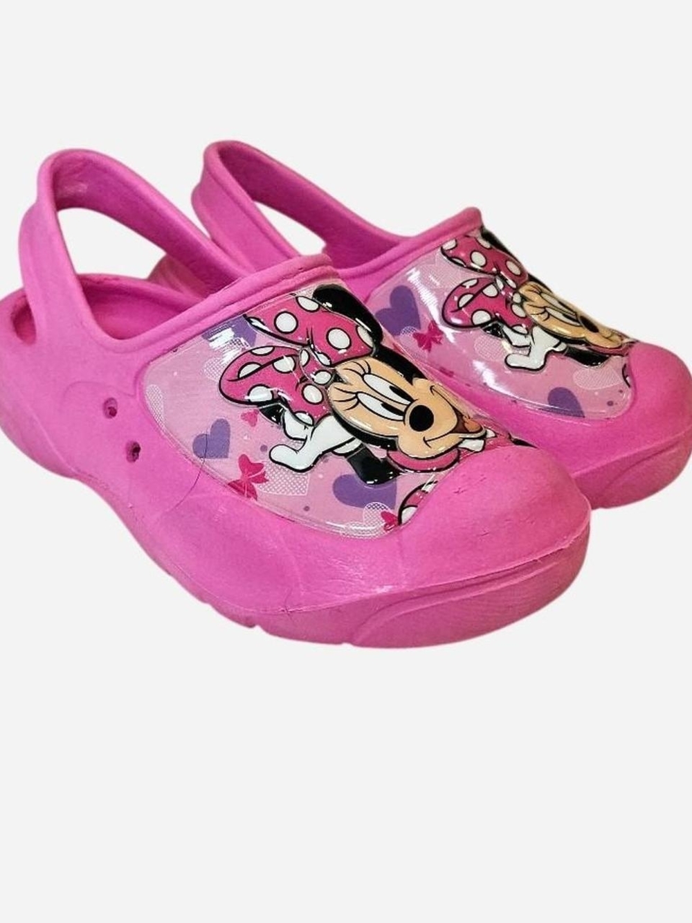 Disney Pink Minnie Mouse Kids Slip-On Sandals